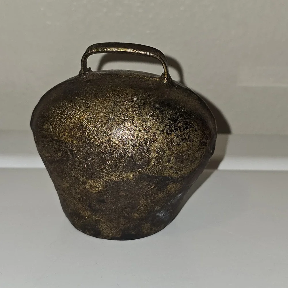 Antique Russian Bell Sound Cow Animals Brass Shepherd‎ 1900s 2.75
